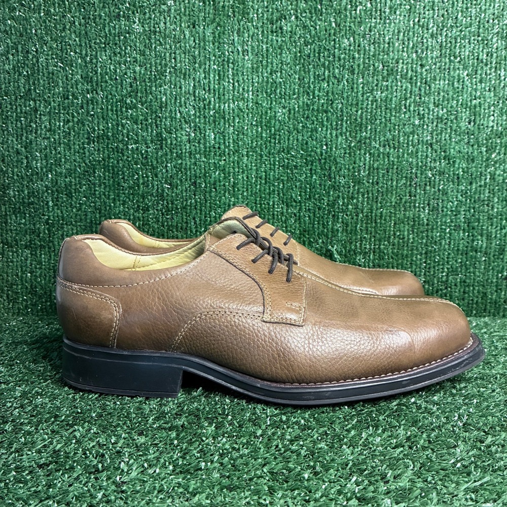 Belvedere Bay Bridge Leather Bicycle Toe Derby Shoes Brown Mens Sz 9.5 EEE Wide